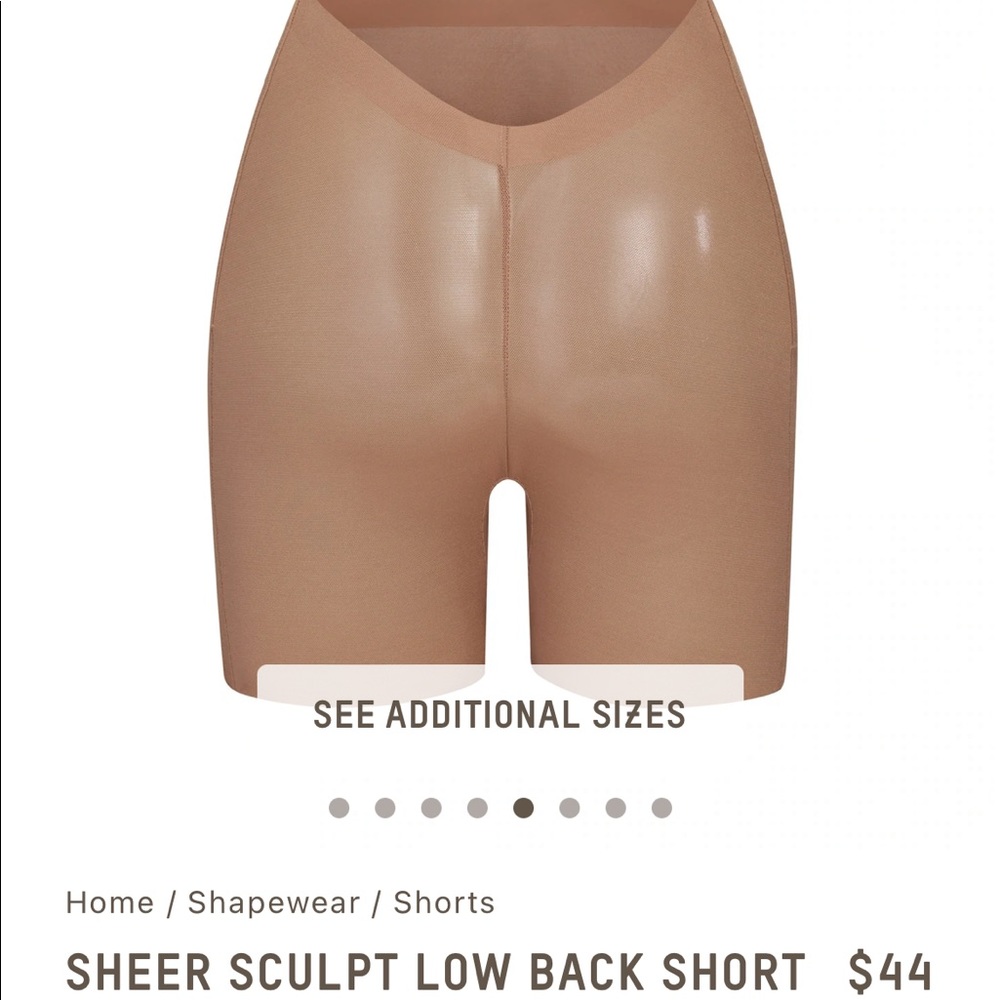 SKIMS SHEER SCULPT LOW BACK SHORT | size S